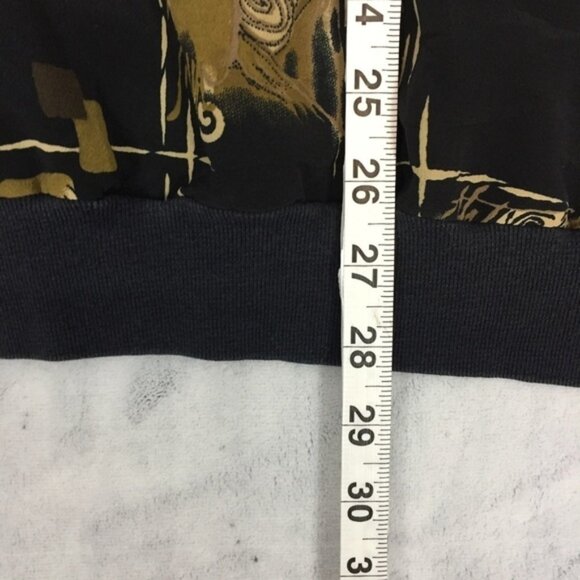 Fulton Street Shirt Mens 1X Banded Popover Abstract Print Quarter Button Front - Picture 10 of 10